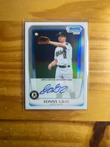 Sonny Gray 2011 1st Bowman Chrome Draft Refractor Auto /500 - Bild 1 von 2
