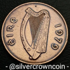 Ireland, Eire 2 Pence 1979. KM#21. Bronze Two Cents coin. Bird. LT. - Picture 1 of 7