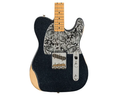 Fender Brad Paisley Esquire - Black Sparkle com Bordo FB - Imagem 1 de 4