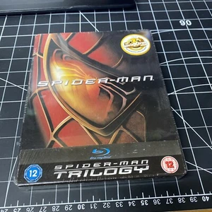 SPIDER-MAN TRILOGY - UK EXCLUSIVE BLU RAY STEELBOOK - NEW & SEALED - Picture 1 of 6