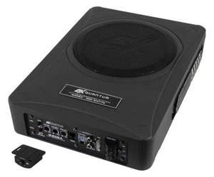 ESX Q208A Untersitz Aktiv Subwoofer Bass mit Verstärker flach klein Seitenteil - Bild 1 von 4