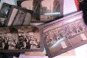LOT OF 9  Stereoview Stereoscope Print CardS - Picture 1 of 24