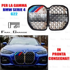 3x M Style Plastic Grill Strips Cover for BMW 4 Series [G22 G23] from 2020 then