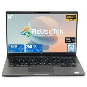 Dell Latitude 7400 14" Touch Intel i5-8365U 16GB/256GB NVMe SSD USB-C Win 11 Pro - Picture 1 of 21