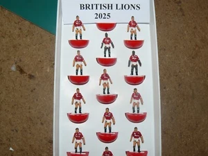 BRITISH LIONS 2025 SANTIAGO (SUBBUTEO) RUGBY TEAM - Picture 1 of 1