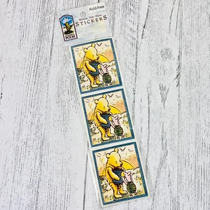 NEU Vintage Classic Winnie Puuh & Ferkel Honigtopf Aufkleberbogen 6 Aufkleber - Bild 1 von 6