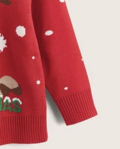 Toddler Boys Ugly Christmas Elk Pattern Sweater - Picture 1 of 3