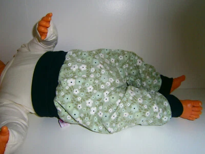 ♥NEU♥Pumphose♥Handmade♥Blümchen♥Kuschelhose♥Hose♥Gr.50-104♥Jersey♥Süß♥Mädchen♥ - Bild 1 von 3