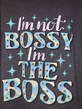 Southern Attitude Preppy I’m Not Bossy I’m The Boss Womens T-Shirt Sz XL 2XL?