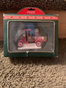 NIB 1992 Coke Town Square Collection Coca Cola Model T Delivery Truck Christmas - Picture 1 of 4