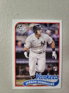 2024 Topps Update Jasson Domínguez 89US-10 1989 35th Anniversary Rookie RC NM - Picture 1 of 2