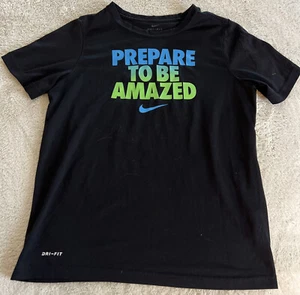 Nike Niños Negro Azul Verde PREPÁRATE PARA SER SORPRENDIDO Atlético Manga Corta 12 - Imagen 1 de 6