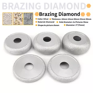 3 Inch Vacuum Brazed Diamond Convex Wheel Grinding Disc Grooving Granite Marble - Picture 1 of 17