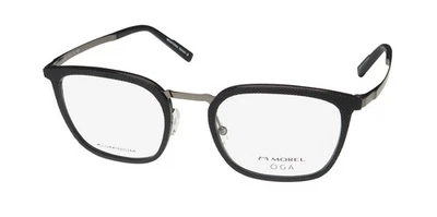 NOVO OGA 10146O ÓCULOS MASCULINO FRANÇA QUADRADO 52-21-145 PRETO ARO COMPLETO ND01 - Imagem 1 de 4