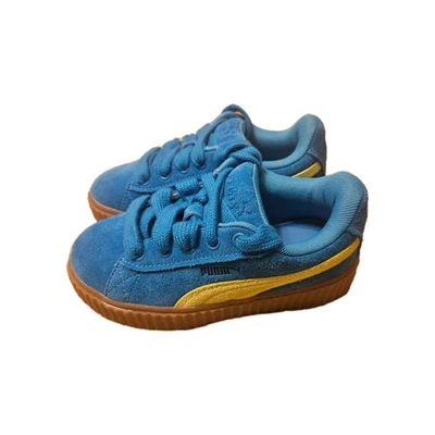 Tenis de gamuza grasa PUMA x Fenty Creeper niños talla 1 azul amarillo Foto 1 de 4
