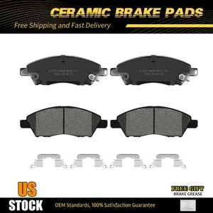 Front Ceramic Brake Pads for 2012 - 2019 Nissan Versa Note w/ Hardware - Picture 1 of 6