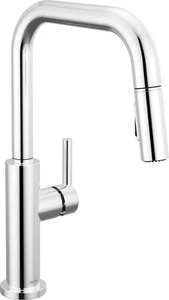 Delta 19868LF Nicoli 1.8 GPM 1 Hole Pull Down Kitchen Faucet - - Chrome - Picture 1 of 12