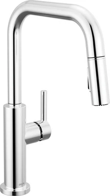 Delta 19868LF Nicoli 1.8 GPM 1 Hole Pull Down Kitchen Faucet - - Chrome - Image 1 of 4