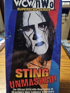 WCW nWo Superstar Series Sting Unmasked VHS 1998 Biography WWF WWE Warner Video - Picture 1 of 9