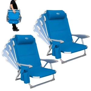 #WEJOY Sedia da Spiaggia Campeggio Pieghevole Spiaggina Portatile con Tracolla 4 - Foto 1 di 24