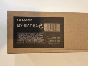 Sharp MX61 Genuine MX-61GT-BA Black Toner Cartridge - Picture 1 of 5