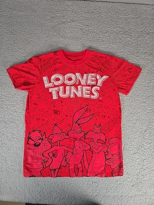 Looney Tunes Boys M Short Sleeve T-Shirt - Bugs Bunny, Taz, Marvin, Daffy Duck - Image 1 of 4