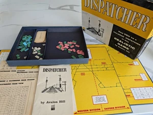 Dispatcher Avalon Hill Railroad Board Game 1958 Original Complete  - Picture 1 of 6