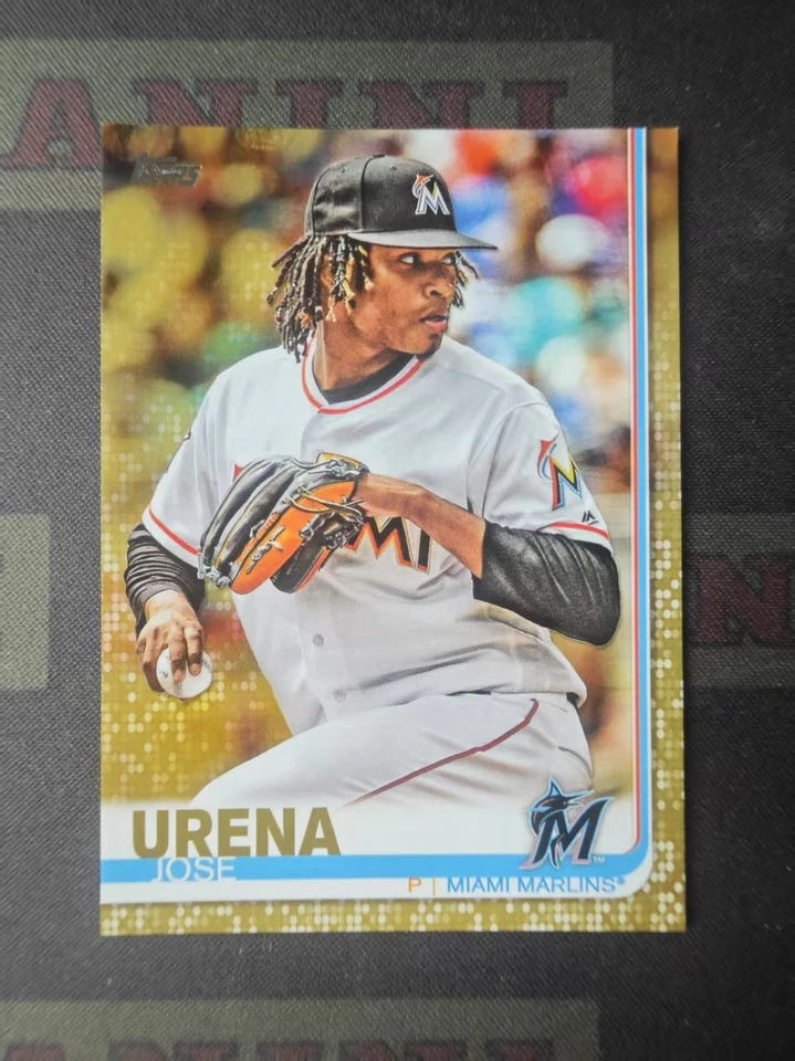 2019 Topps Series 1 Baseball Gold Jose Urena /2019 - Image 1 of 2