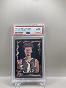 2023 Topps Allen & Ginter X VICTOR WEMBANYAMA Rookie RC Base Black #271 PSA 8 - Picture 1 of 1