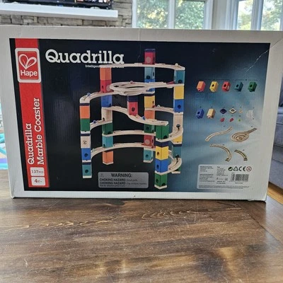 HAPE QUADRILLA Wooden Marble Coaster Run E8076 (Missing One Unnecessary Piece) - Image 1 of 4