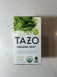 TAZO Organic Zen Green Tea, 16 Total Tea Bags - Picture 1 of 6