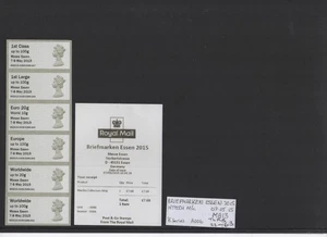 MACHIN Ma13 MESSE ESSEN O/P B5DE15 MAY 2015 A006 Collector Strip POST GO SCARCE - Picture 1 of 1