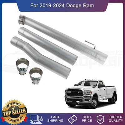 Diesel Turbo Exhaust 4" Pipe fit 2019-2024 Dodge RAM 2500 3500 CUMMINS 6.7L L6 Foto 1 de 4