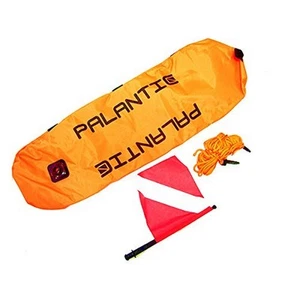 Palantic Scuba Diving Spearfishing Nylon Torpedo Float with Dive Flag - Picture 1 of 3
