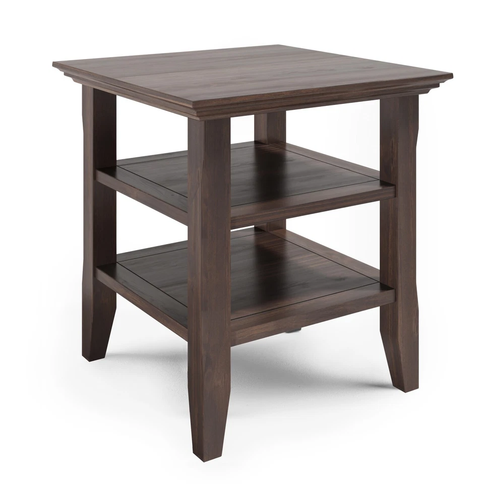 Simpli Home Acadian SOLID WOOD 19 inch Wide Square Transitional End Table - Image 1 of 1