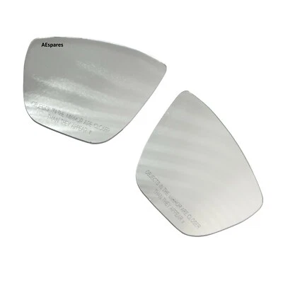 Rétroviseur en verre de porte aile convexe LH & RH Orvm + plaque de base pour... - Photo 1/4