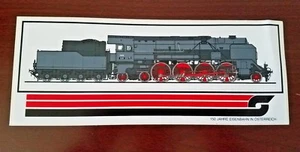 O.B.B Class 12 Austrian Steam Locomotive Bumper Sticker - Decal - Picture 1 of 1