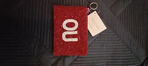 Oklahoma Sooners Scarf And Beaded Coin Purse, New And Very Nice