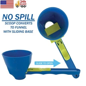 2pcs Mess Measuring Funnel Protein Powder Sliding Spoon Coffee Colander Spoon - Picture 1 of 8