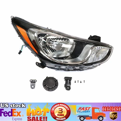 For 2012 2013 2014 Hyundai Accent Sedan Right Passenger Side Headlight Headlamp - Imagem 1 de 4