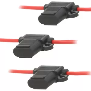3x KFZ Sicherungshalter 12V 4,0mm² max. 30A Flachsicherung ATC WASSERDICHT MTA - Bild 1 von 13