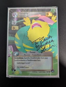 My Little Pony CCG Fluttershy Saddle Rager #2 RR Signed by Andrea Libman - Picture 1 of 1