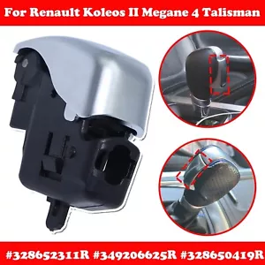 For Renault Koleos Megane 4 Automatic Gear Shift Knob Replacement Button Chrome - Picture 1 of 7