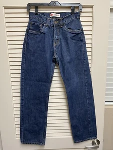 Levis 505 Regular Jeans Boys 16 Regular 26x28 Blue Denim Bootcut School Outdoor - Picture 1 of 15