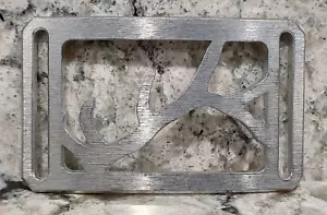 HEBILLA DE CINTURÓN GRIP6 - CAZADOR / CUERNO DE CATARATA / ALUMINIO CRUDO - 1,5 PULGADAS DE ANCHO - Imagen 1 de 4