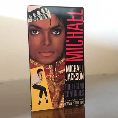 Michael Jackson - The Legend Continues (VHS, 1989) Documentary James Earl Jones - Image 1 of 2
