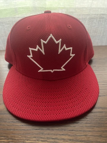 Toronto Blue Jays New Era 5950 Batting Practice Fitted Hat - Alt-Red - SZ 7 3/8 Cover
