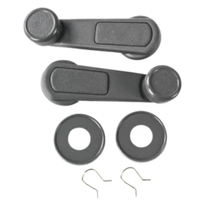 Window Crank Regulator For Mitsubishi L200 Cyclone Mighty Max 1986-1996 Grey Set - Picture 1 of 6