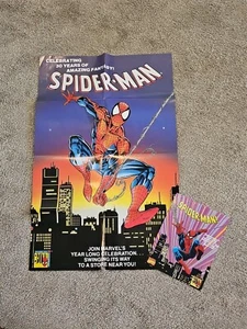 Spiderman 30TH  1992 Promo Sell Sheet Two-sided Marvel 9 X 11 + poster - Picture 1 of 10