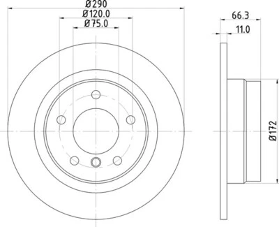 2x Discos Traseros Mintex para BMW Serie 1 116d 118d 116i 118i xDrive 114i 114d Foto 1 de 2